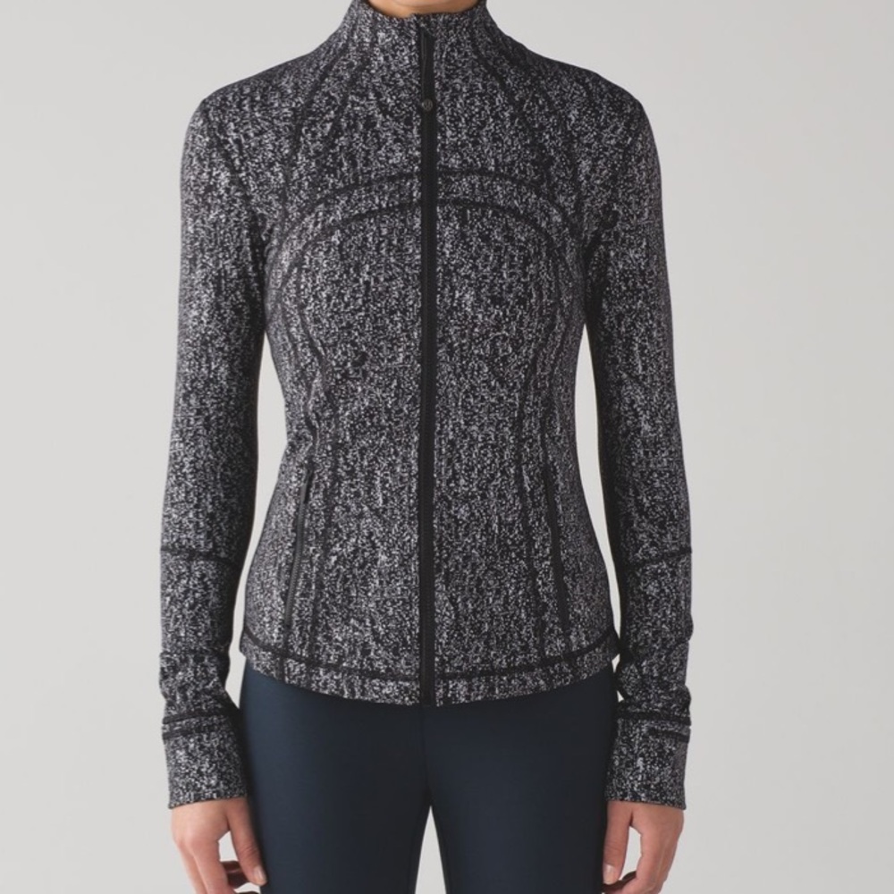 Lululemon Define Jacket Black White sz 8
